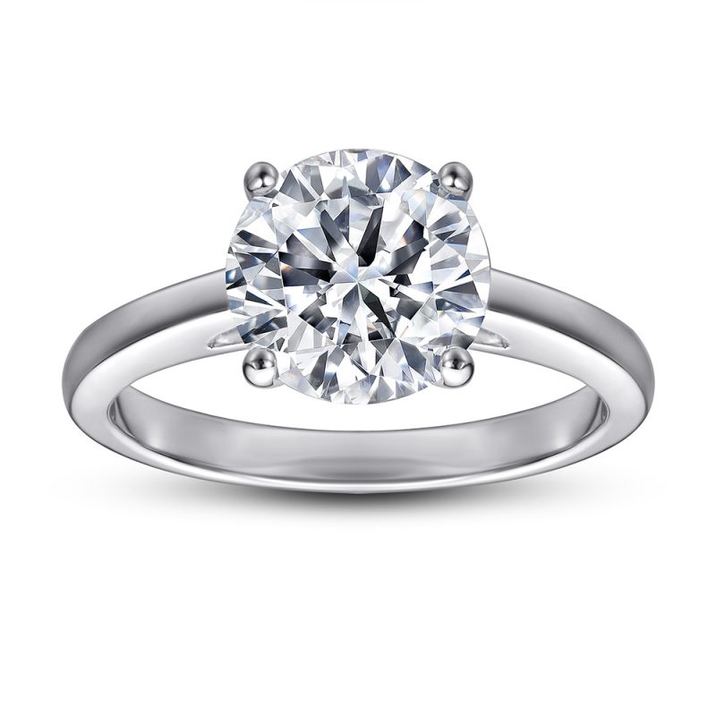 Merryqueen 001 sterling silver engagement wedding ring