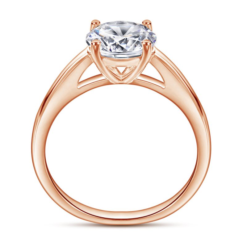 Merryqueen 001 sterling silver engagement wedding ring