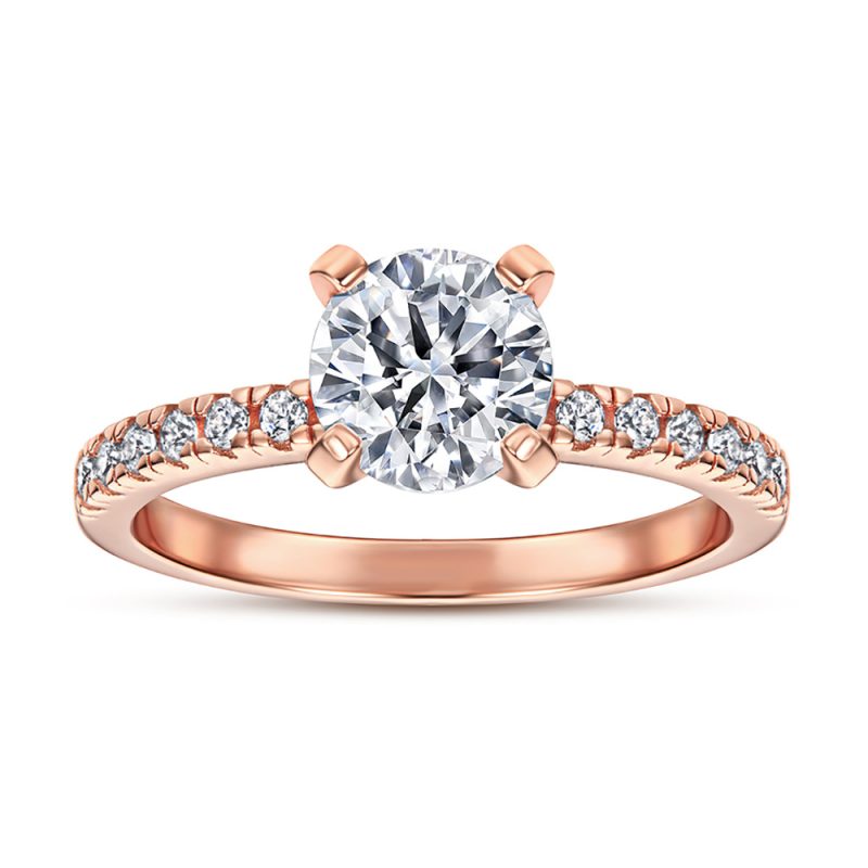 Merryqueen 011 sterling silver engagement wedding ring