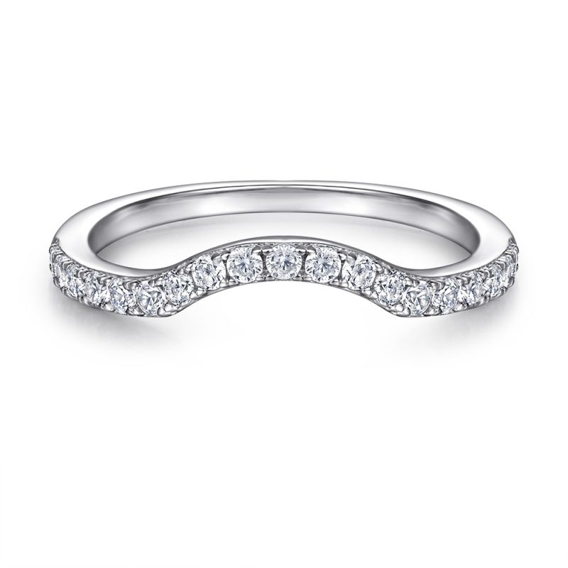 Merryqueen 031 sterling silver engagement wedding ring