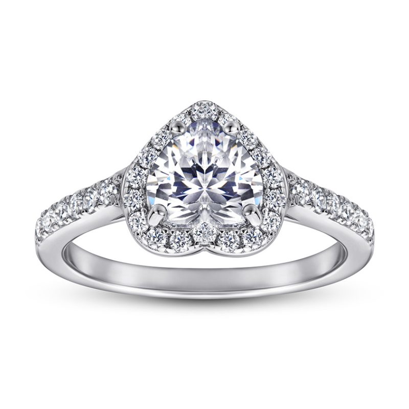 Merryqueen 035 sterling silver engagement wedding ring