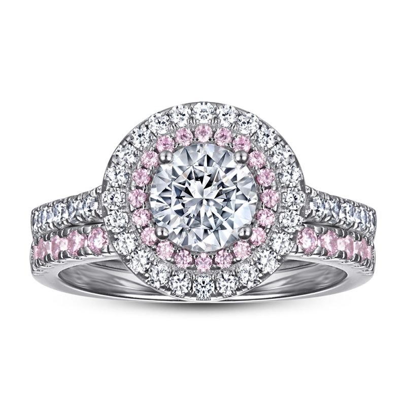 Merryqueen 041 sterling silver engagement wedding ring