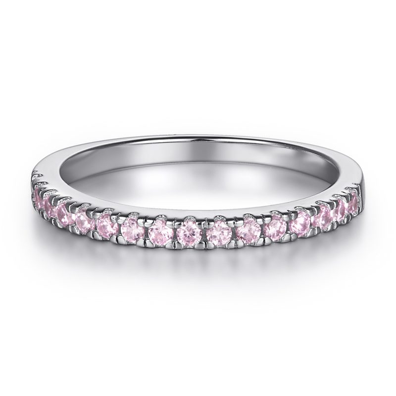 Merryqueen 041 sterling silver engagement wedding ring