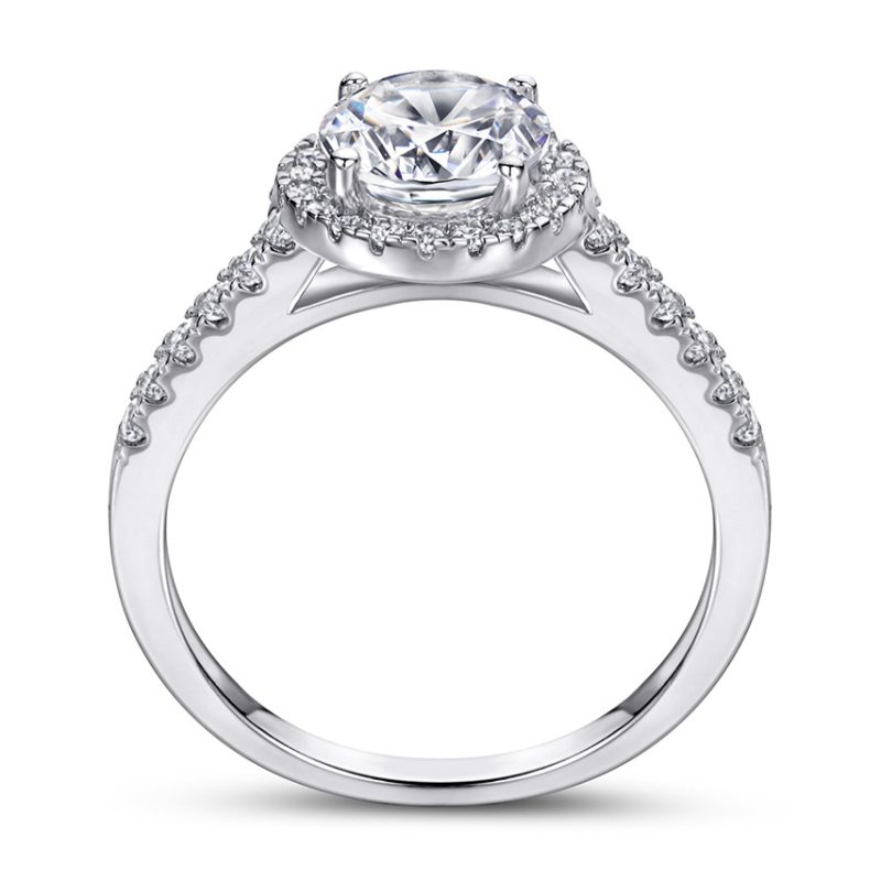 Merryqueen 002 sterling silver engagement wedding ring