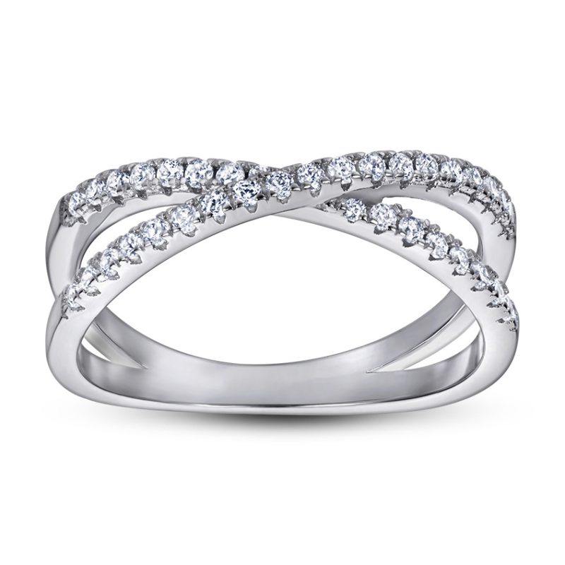 Merryqueen 228 sterling silver engagement wedding ring