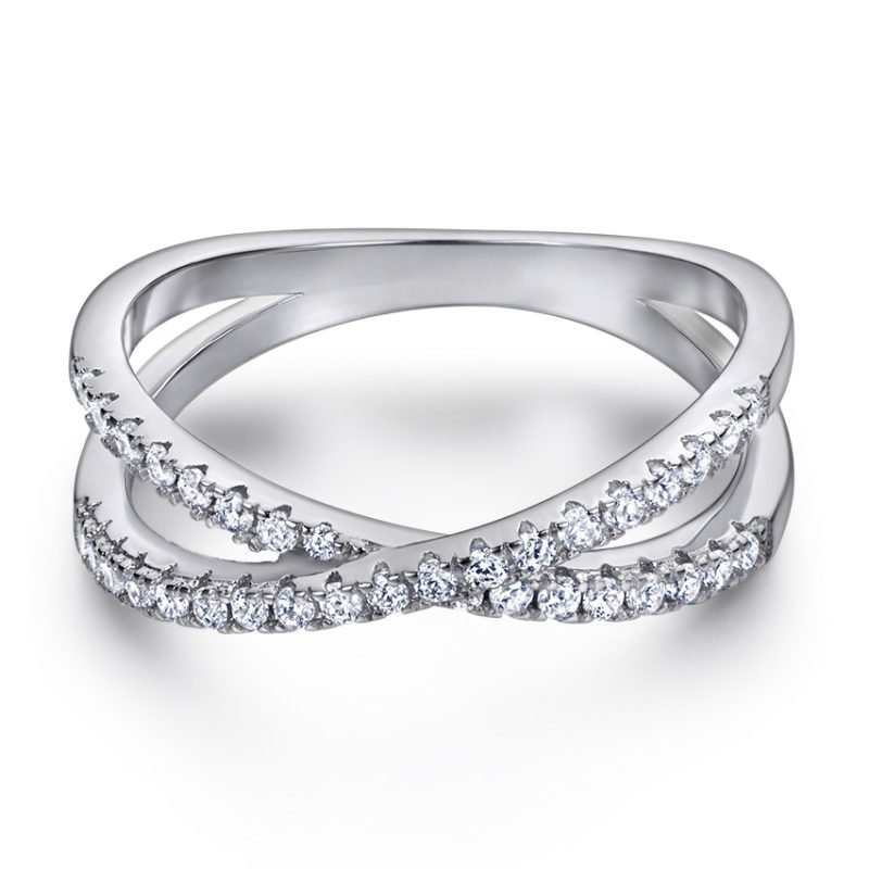 Merryqueen 228 sterling silver engagement wedding ring