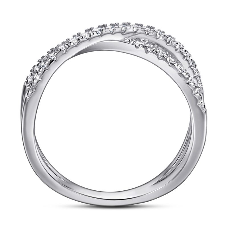 Merryqueen 228 sterling silver engagement wedding ring