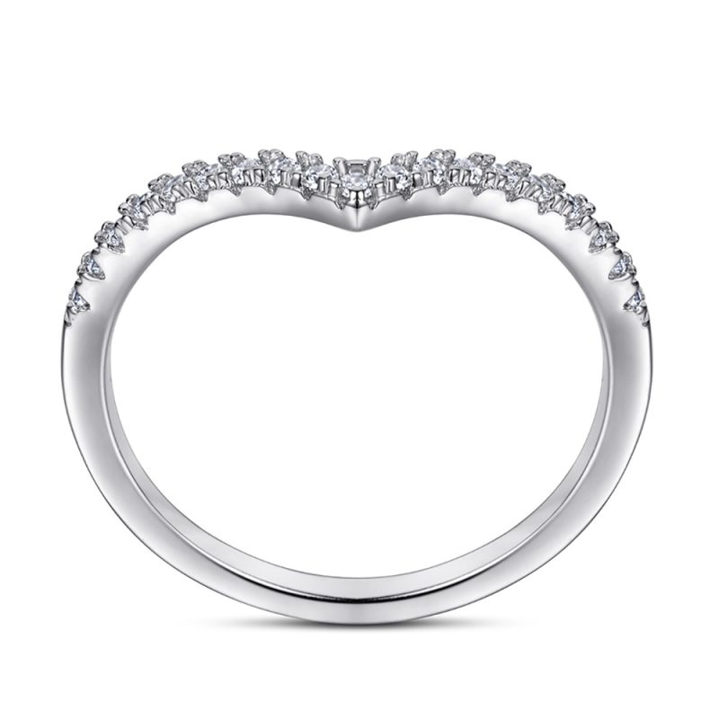 Merryqueen 229 sterling silver engagement wedding ring
