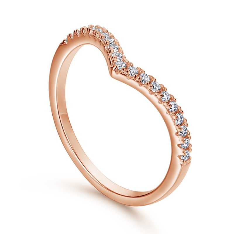 Merryqueen 229 sterling silver engagement wedding ring