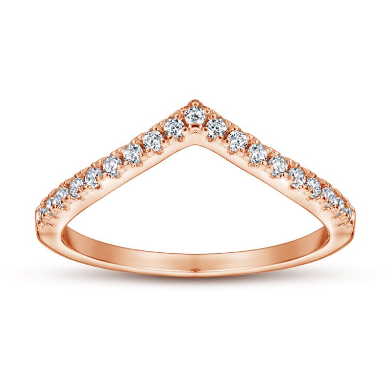 Merryqueen 229 sterling silver engagement wedding ring