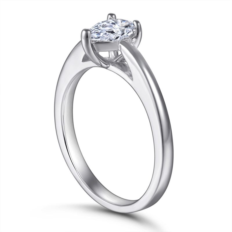 Merryqueen 230 sterling silver engagement wedding ring