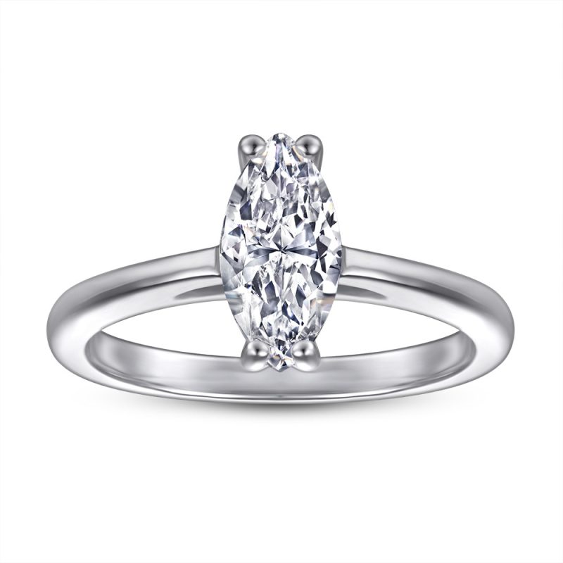 Merryqueen 231 sterling silver engagement wedding ring