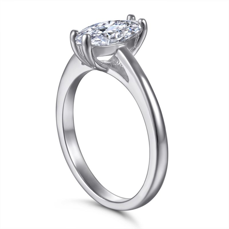 Merryqueen 231 sterling silver engagement wedding ring