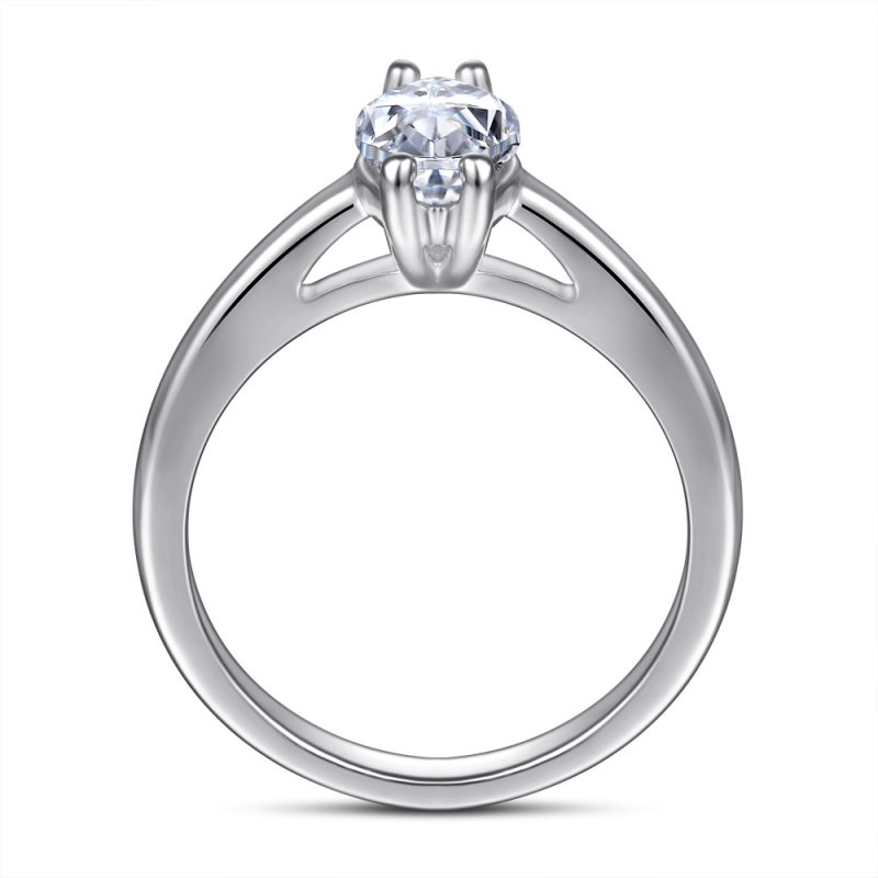 Merryqueen 231 sterling silver engagement wedding ring