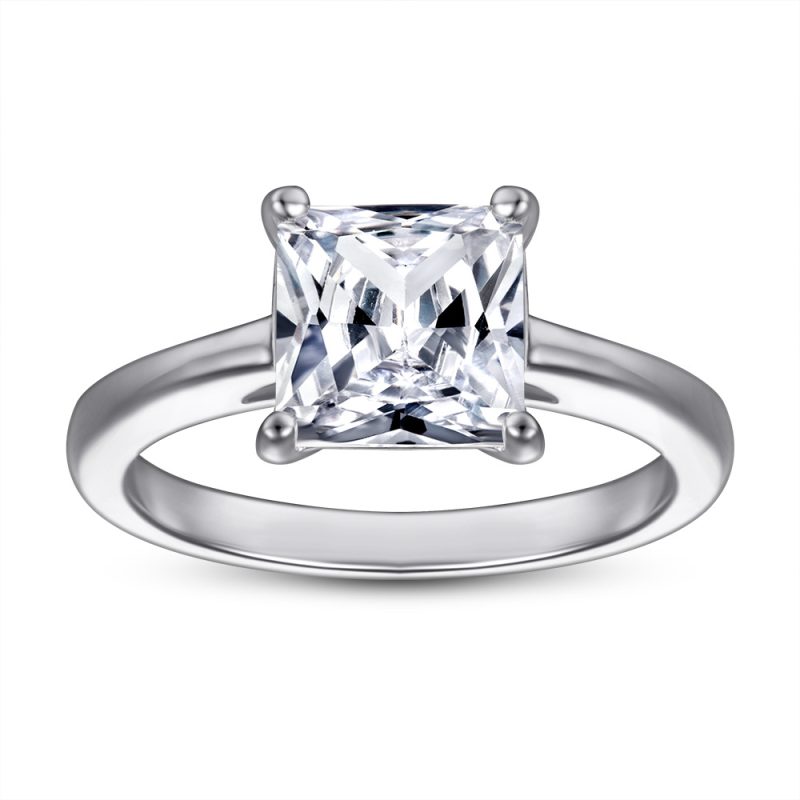 Merryqueen 232 sterling silver engagement wedding ring