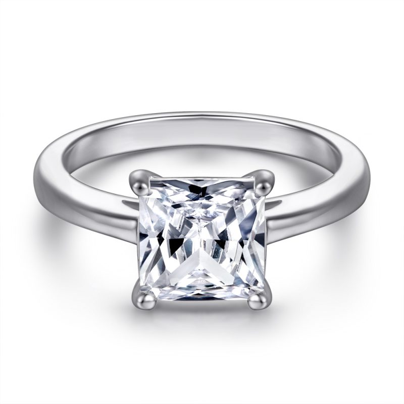 Merryqueen 232 sterling silver engagement wedding ring