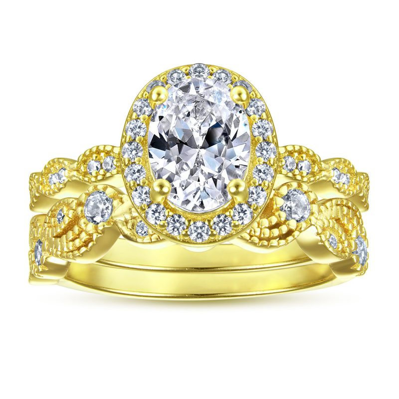 Merryqueen 240 sterling silver engagement wedding ring