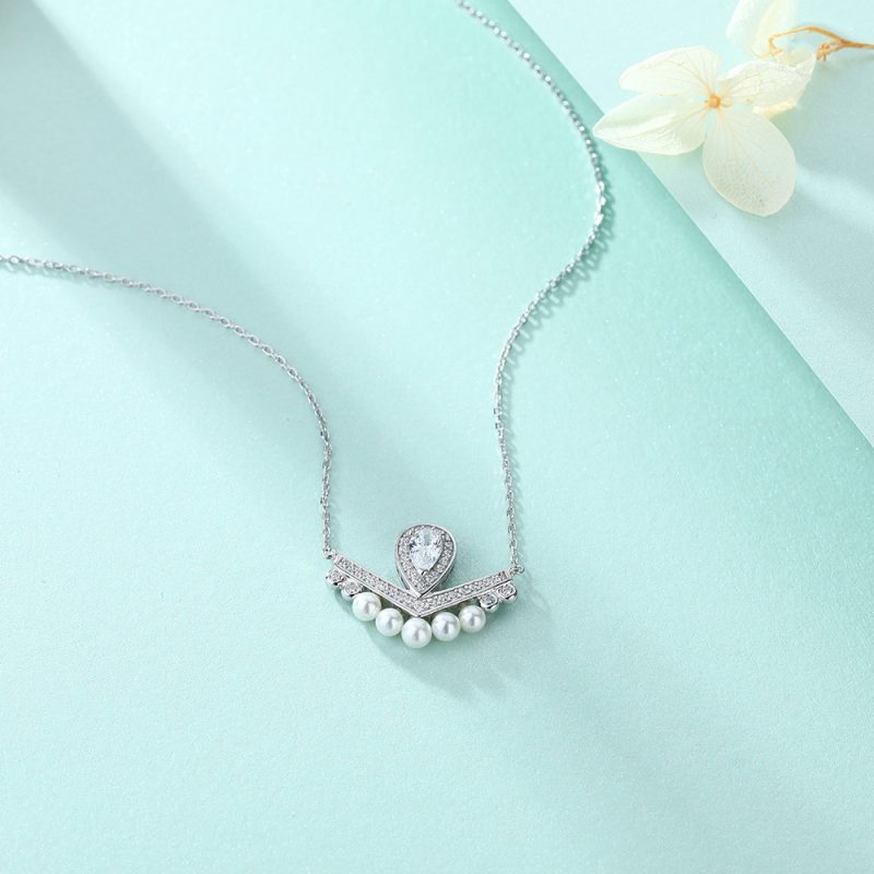 Merryqueen 925 silver necklace and pendant