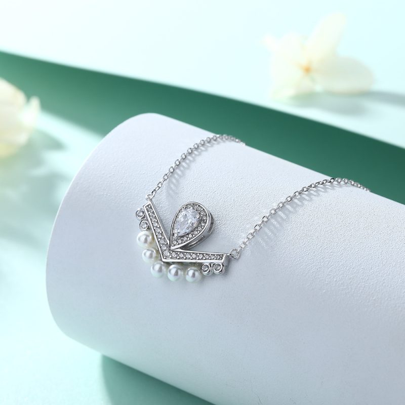 Merryqueen 925 silver necklace and pendant