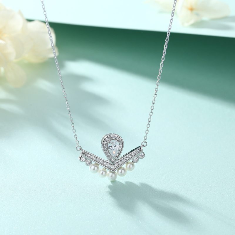 Merryqueen 925 silver necklace and pendant