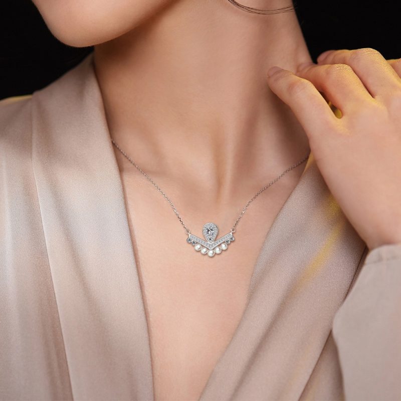 Merryqueen 925 silver necklace and pendant