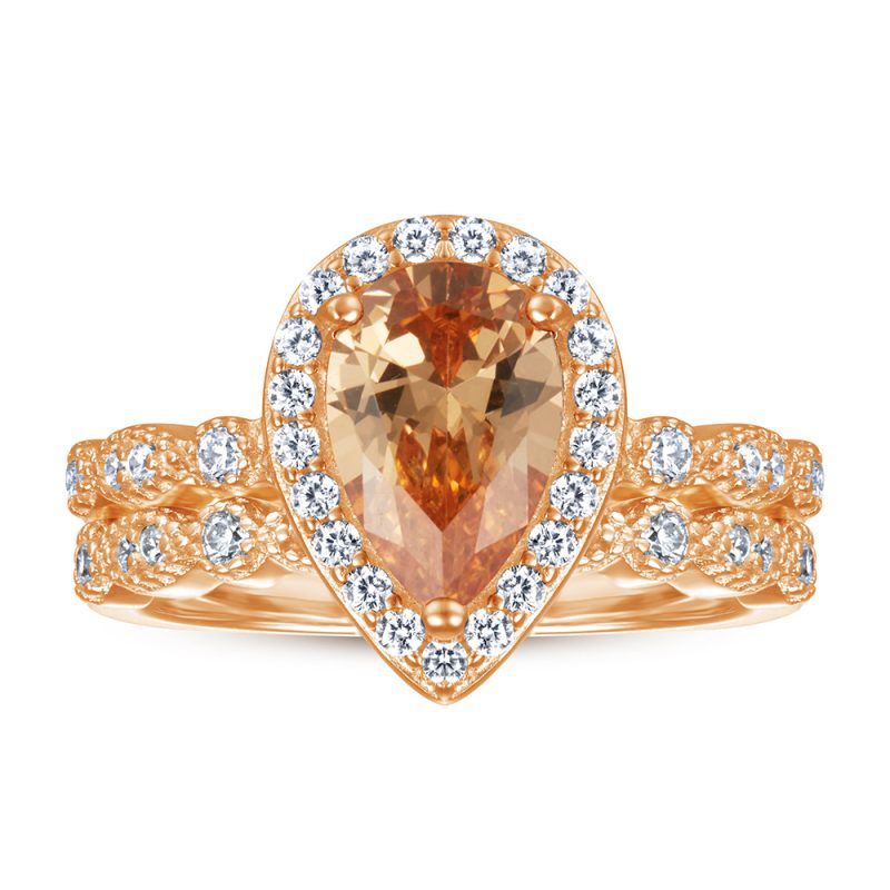 Merryqueen 242 sterling silver engagement wedding ring