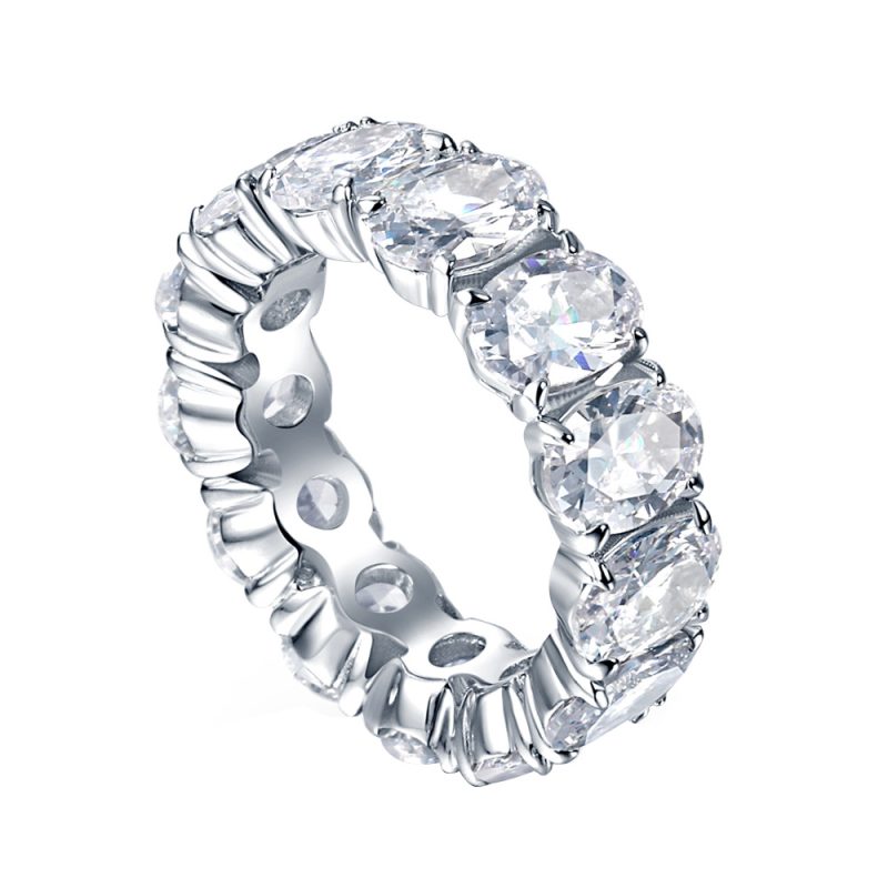 Merryqueen 252 sterling silver engagement wedding ring