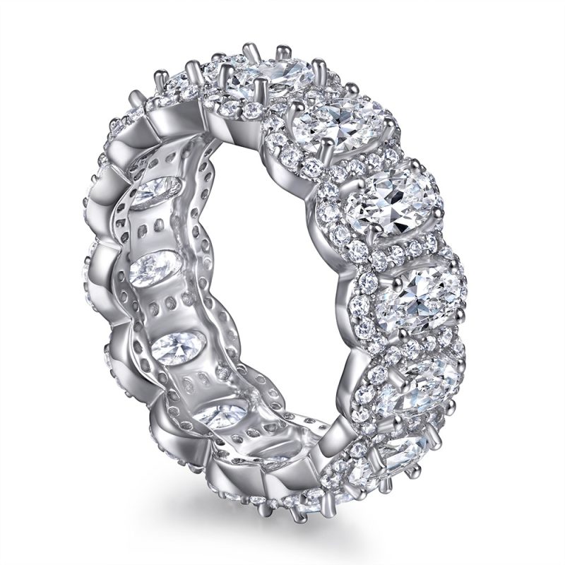 Merryqueen 254 sterling silver engagement wedding ring
