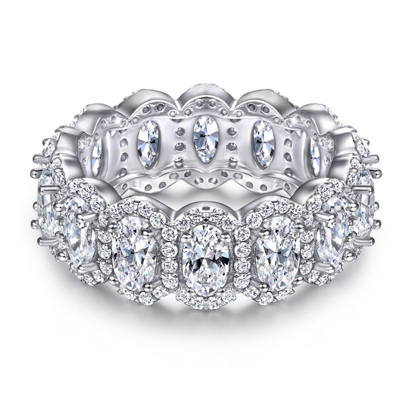 Merryqueen 254 sterling silver engagement wedding ring