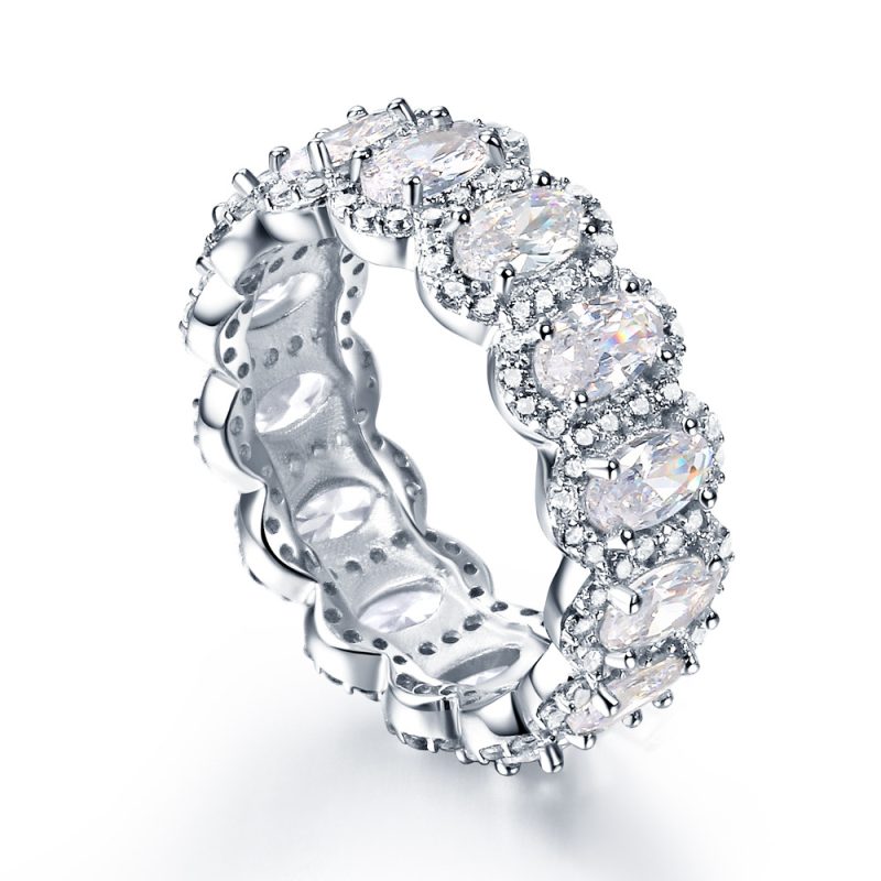 Merryqueen 254 sterling silver engagement wedding ring