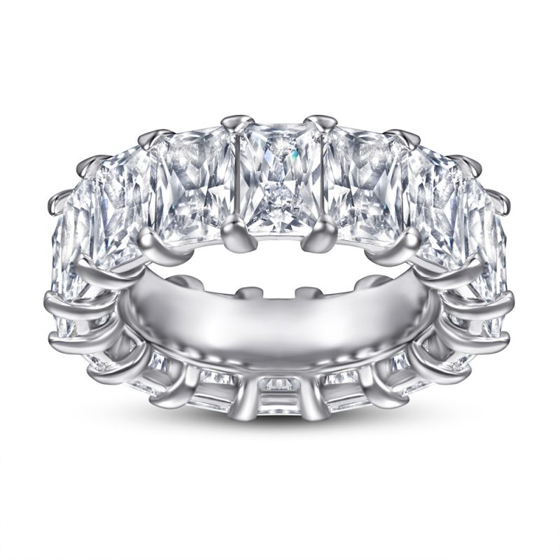 Merryqueen 255 sterling silver engagement wedding ring