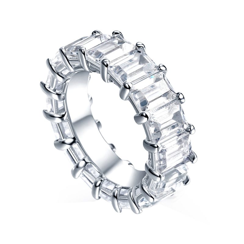 Merryqueen 255 sterling silver engagement wedding ring