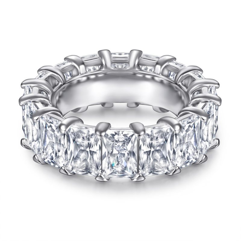 Merryqueen 255 sterling silver engagement wedding ring