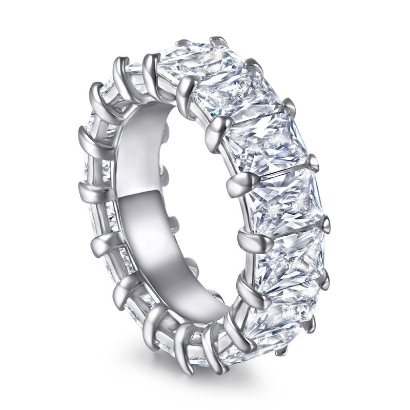 Merryqueen 255 sterling silver engagement wedding ring