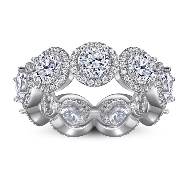 Merryqueen 256 sterling silver engagement wedding ring