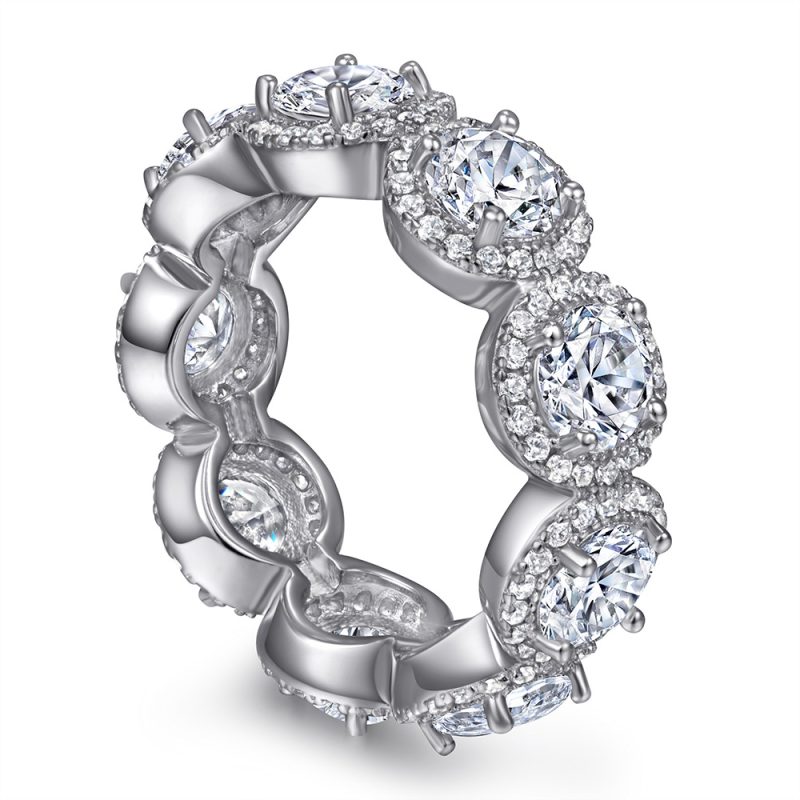 Merryqueen 256 sterling silver engagement wedding ring