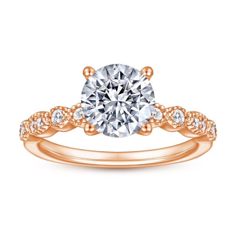 Merryqueen 258 sterling silver engagement wedding ring