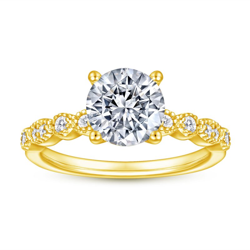 Merryqueen 258 sterling silver engagement wedding ring