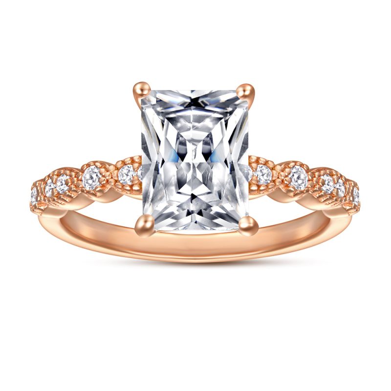 Merryqueen 259 sterling silver engagement wedding ring