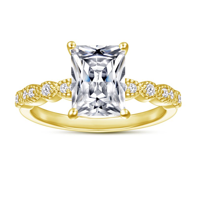 Merryqueen 259 sterling silver engagement wedding ring