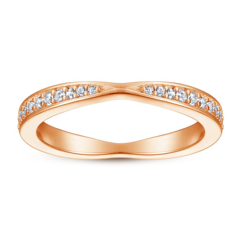 Merryqueen 353 sterling silver engagement wedding ring