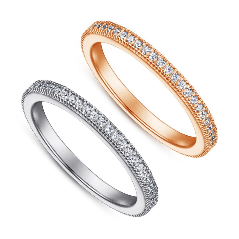Merryqueen 363 sterling silver engagement wedding ring