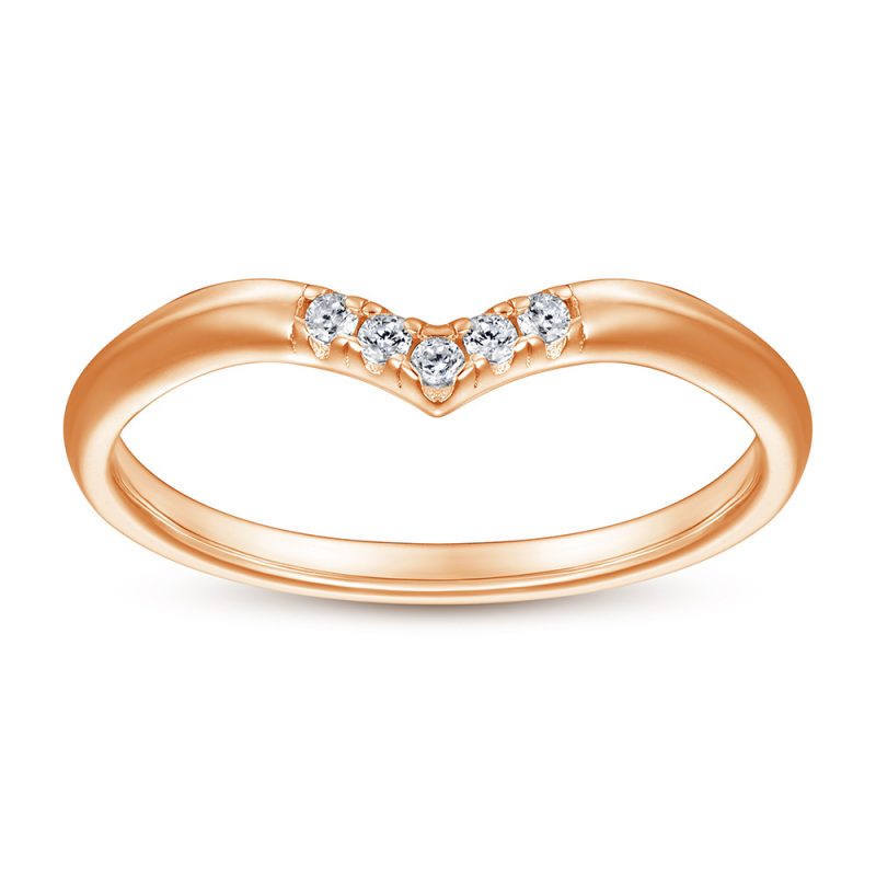 Merryqueen 367 sterling silver engagement wedding ring