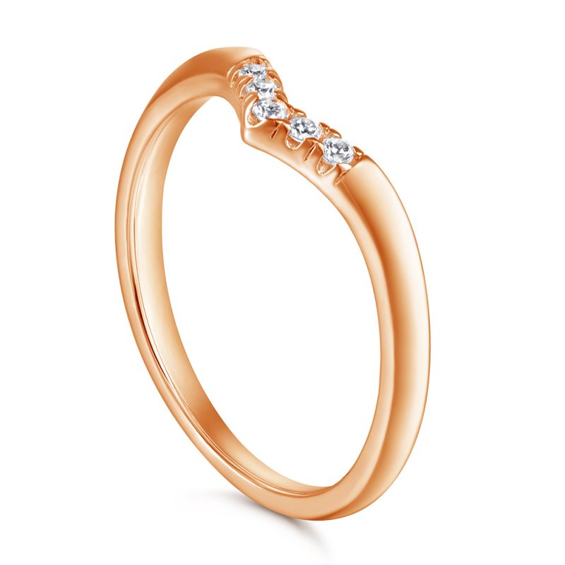 Merryqueen 367 sterling silver engagement wedding ring