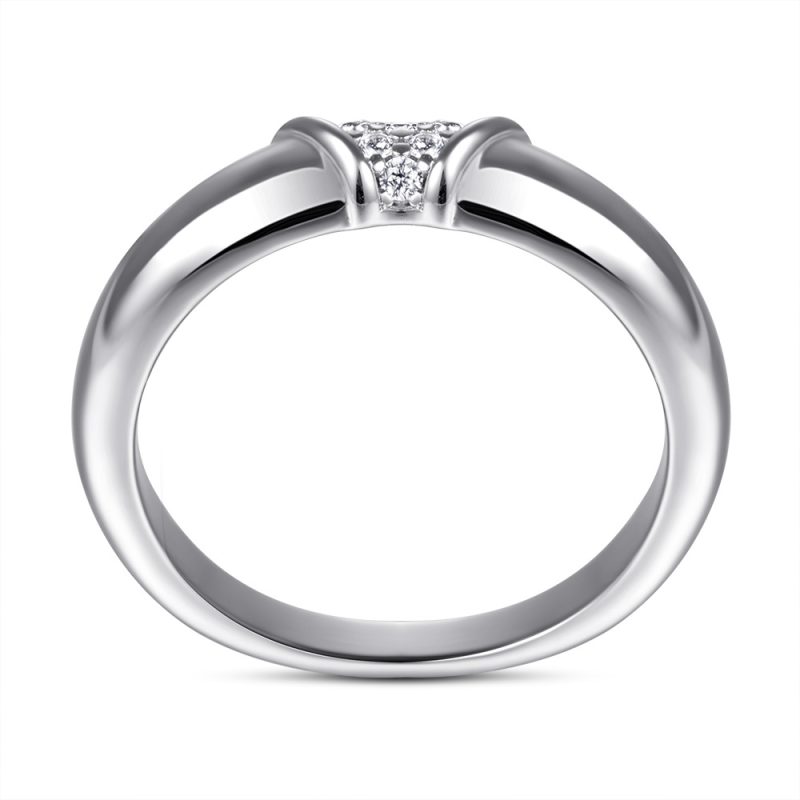 Merryqueen 389 sterling silver engagement wedding ring