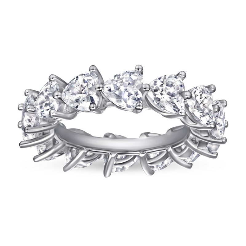 Merryqueen 396 sterling silver engagement wedding ring