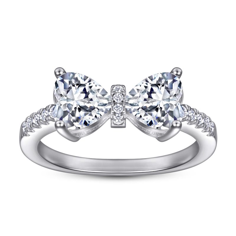 Merryqueen 401 sterling silver engagement wedding ring