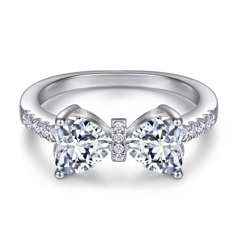 Merryqueen 401 sterling silver engagement wedding ring