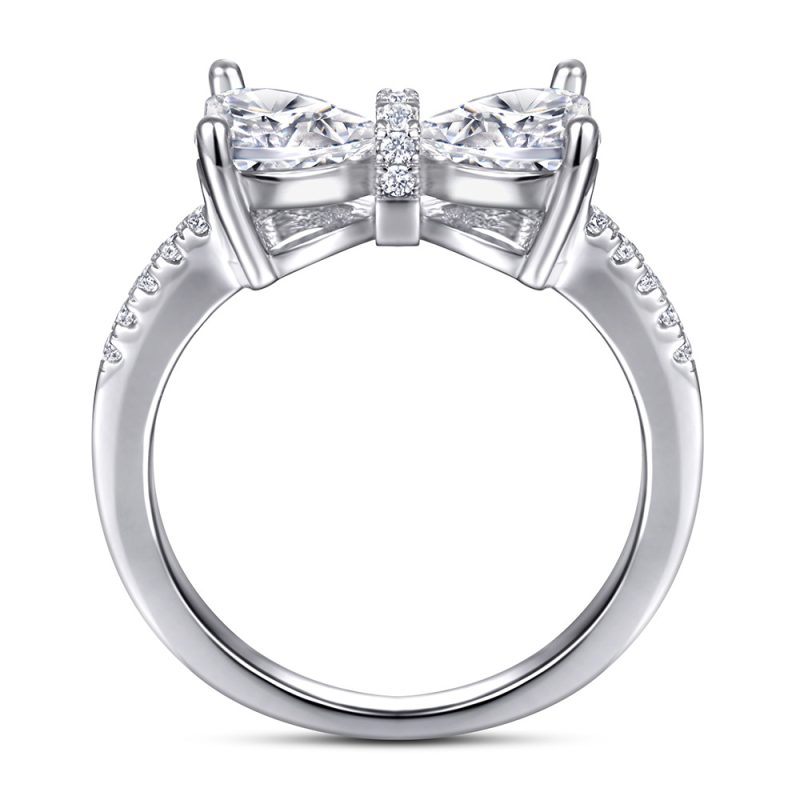 Merryqueen 401 sterling silver engagement wedding ring