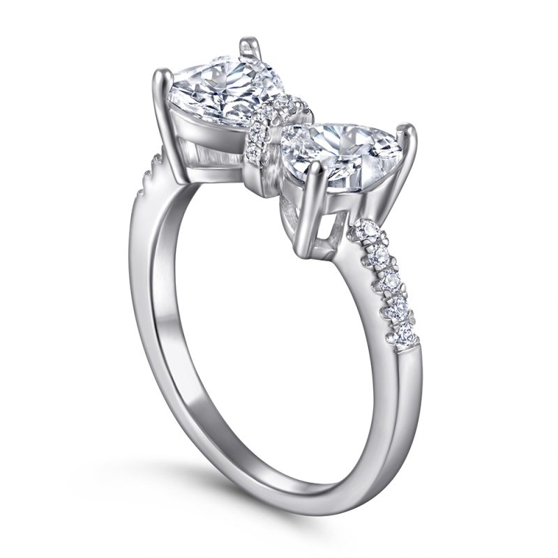 Merryqueen 401 sterling silver engagement wedding ring